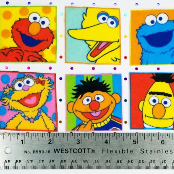 Sesame Street Iron On Patches Fabric Motif Appliques - Picture 8 of 10